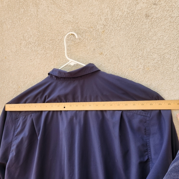 CARHARTT Force Men’s Button Down Shirt 3XL Tall Blue Nylon Workwear - Picture 9 of 12